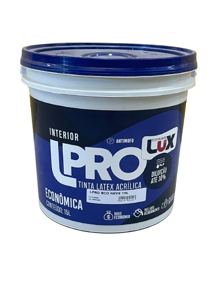 TINTA ACRIL LPRO 15LT BR NEVE TINTAS LUX