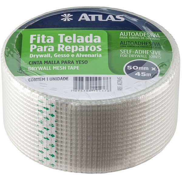 FITA TELADA P/DRYWALL 50MMX45M ATLAS