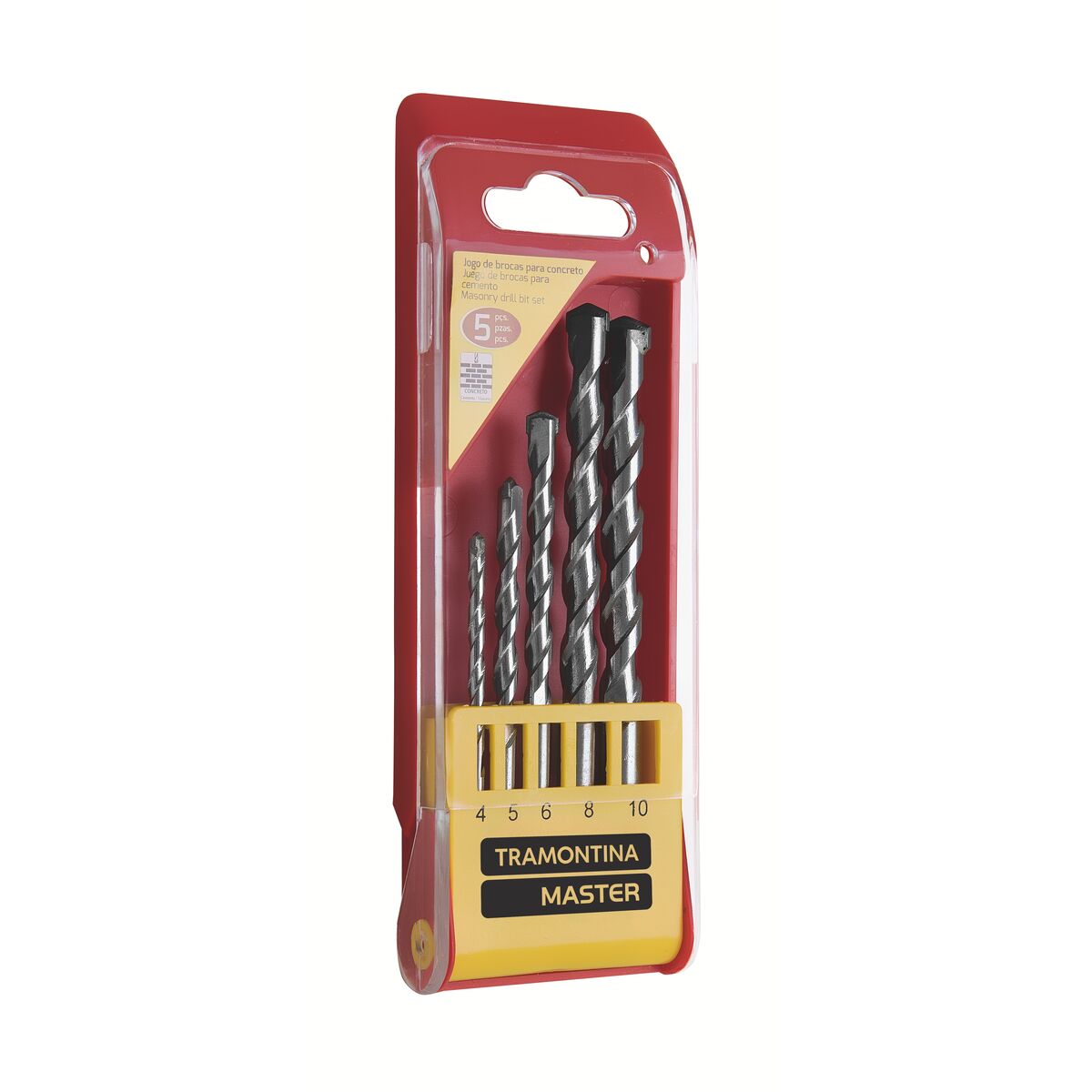 JOGO DE BROCAS CONCRETO 5 PCS TRAMONTINA