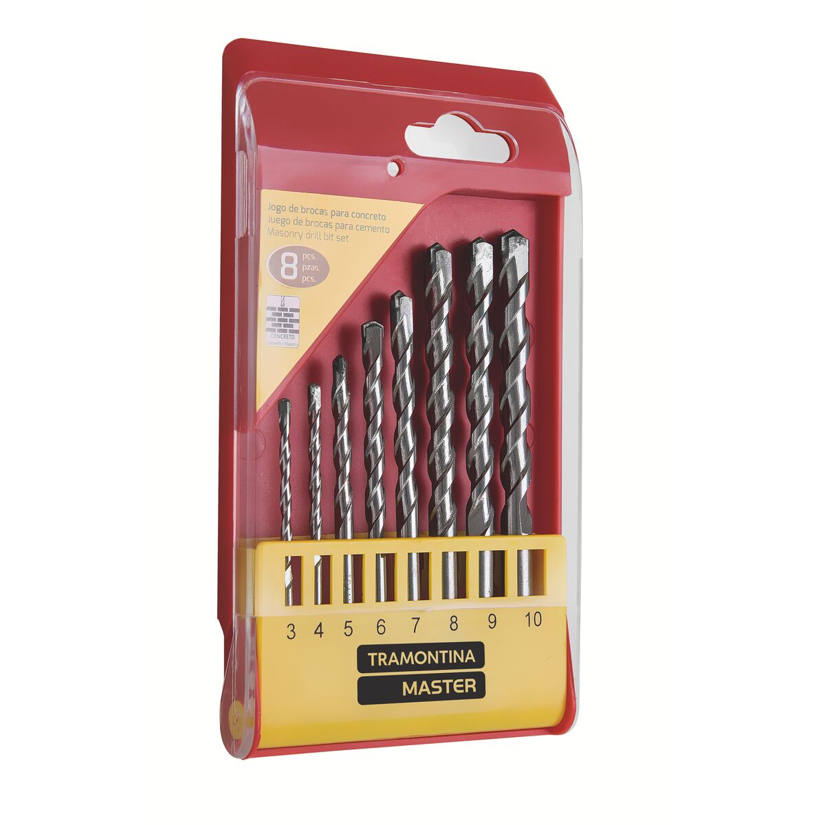 JOGO DE BROCAS CONCRETO 8 PCS TRAMONTINA