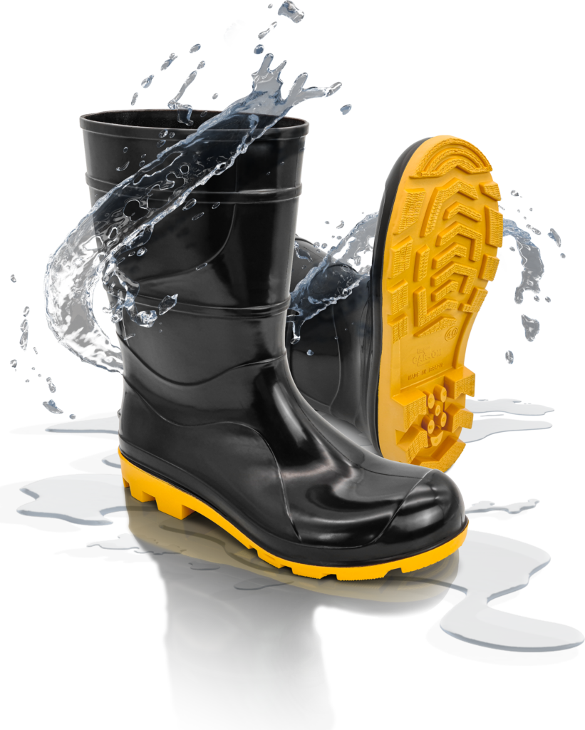 BOTA PVC CANO MEDIO Nº 42 PT/AM CARTOM