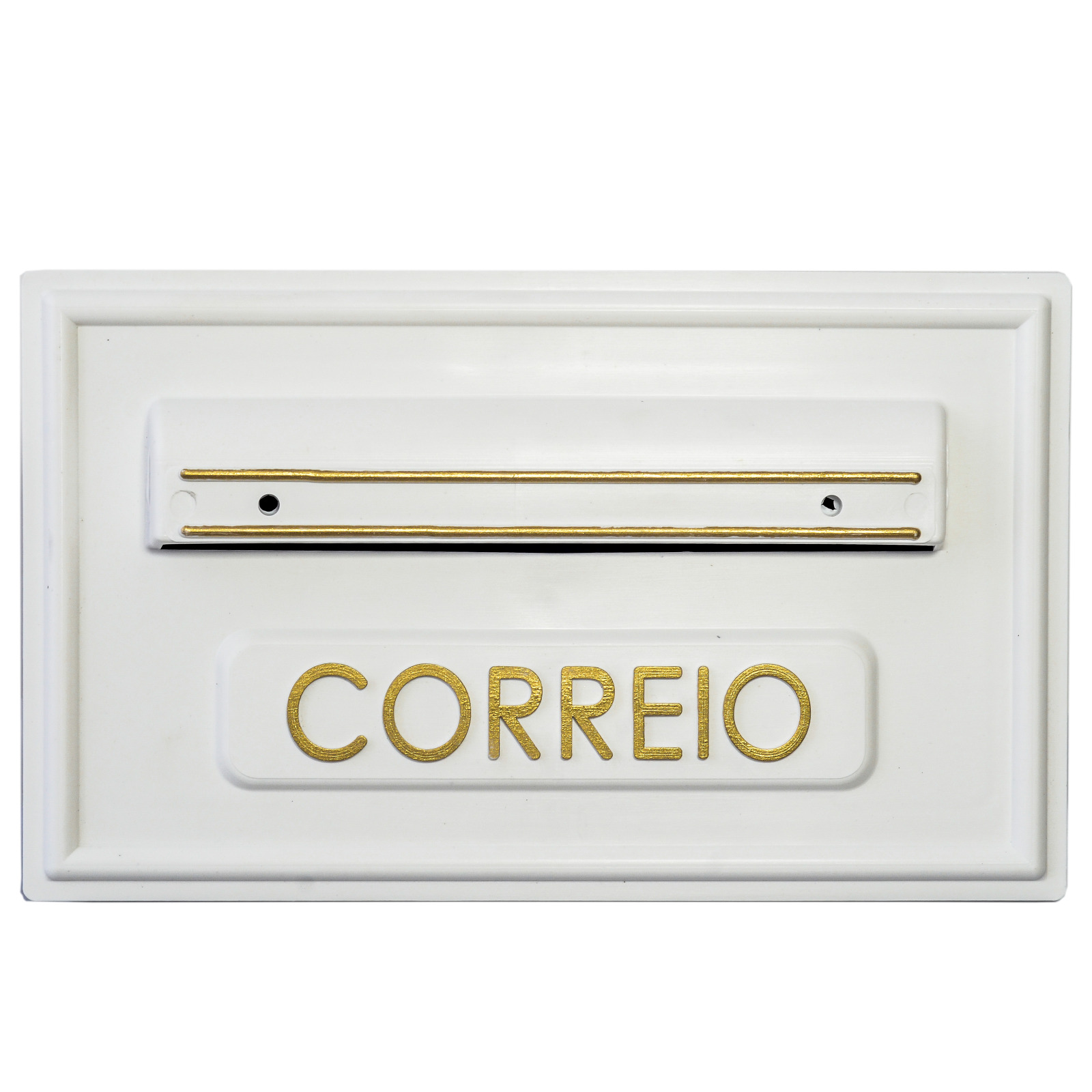 CAIXA CORREIO PVC RET BRANCA GRADE/MURO