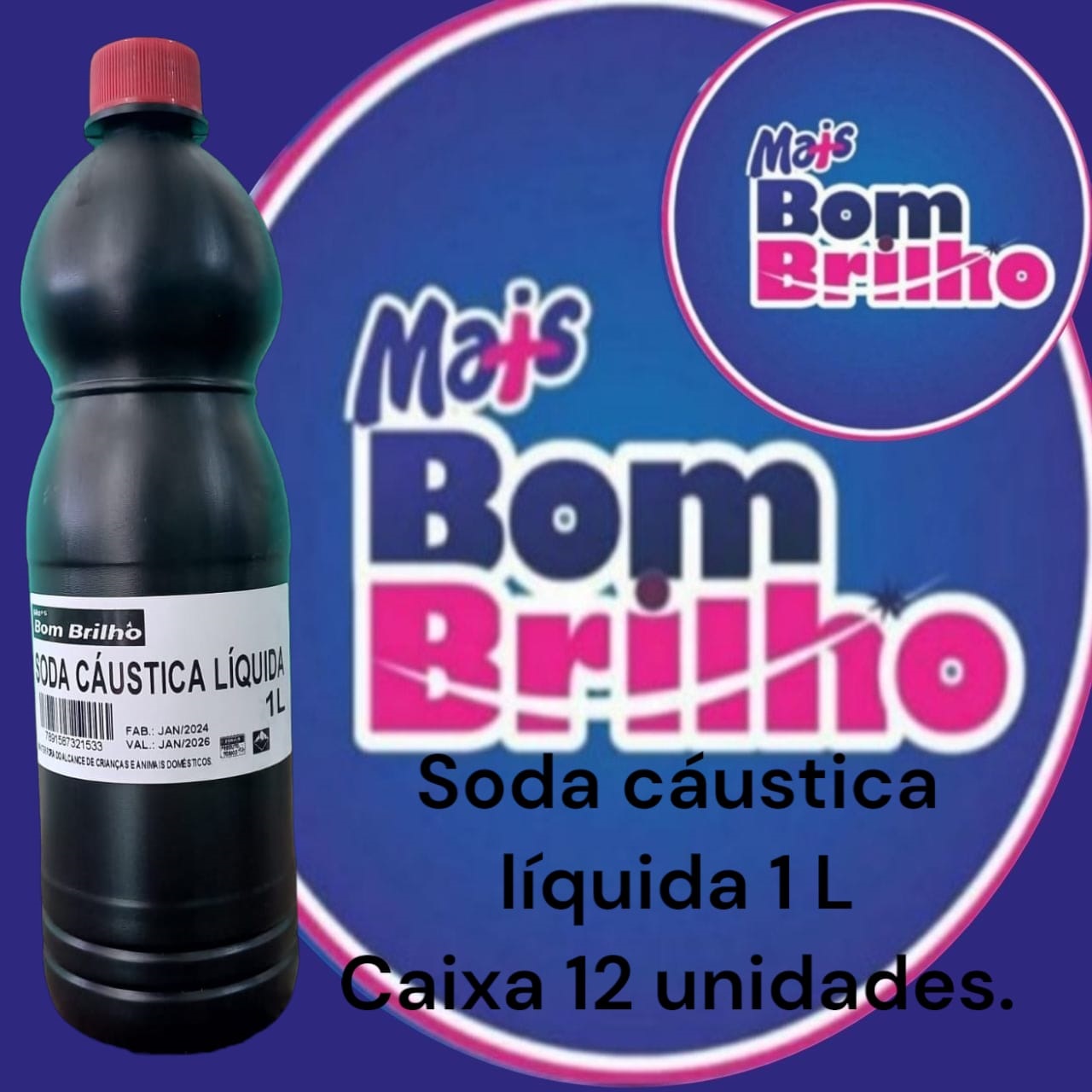 SODA CAUSTICA LIQUIDA 1L MAIS BOM