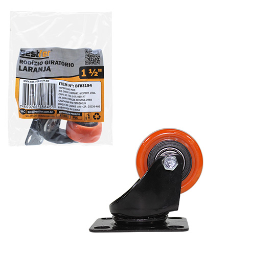 RODIZIO GIRAT.LARANJA 1 1/2” BESTFER