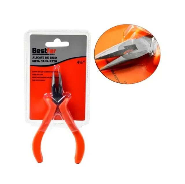 ALICATE 4 1/2” MEIA CANA BICO RETO BESTF