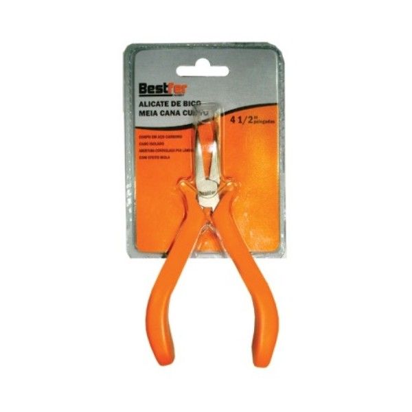 ALICATE 4 1/2” MEIA CANA BICO CURVO BEST