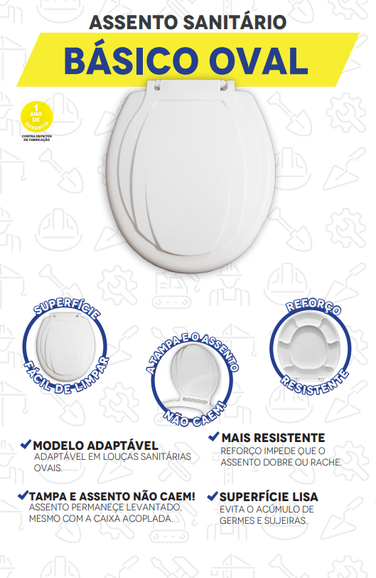 ASSENTO SANIT BASIC OVAL BR MEVA MEBUKI