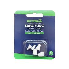 TAPA FURO PARAF PVC C/5PCS BR ESTRELA