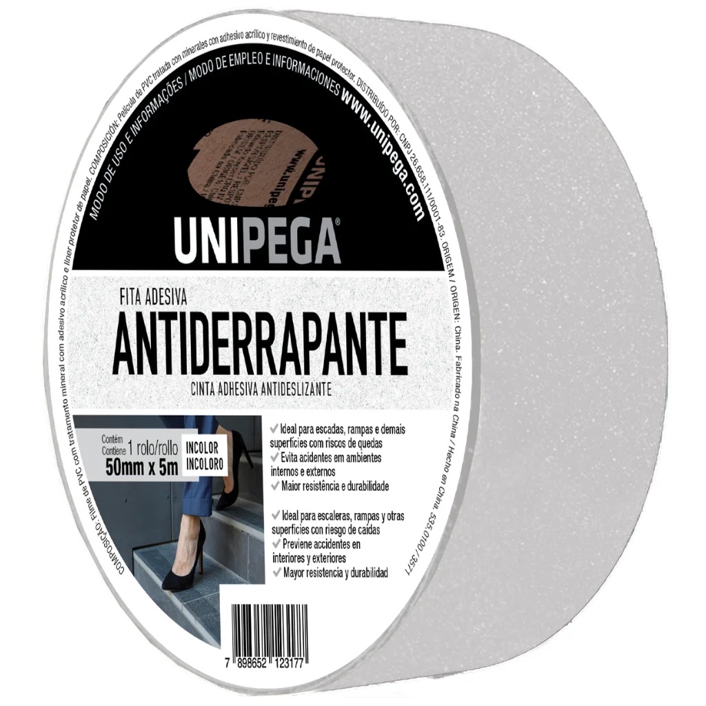 FITA ANTIDERRAPANTE 50MMX05M INCOLOR