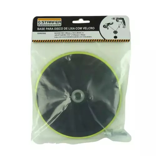 BASE P/ DISCO DE LIXA C/ VELCRO 180XM14