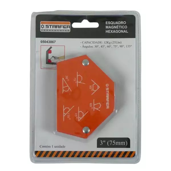 ESQUADRO MAGN.HEX.3 12KG STARF