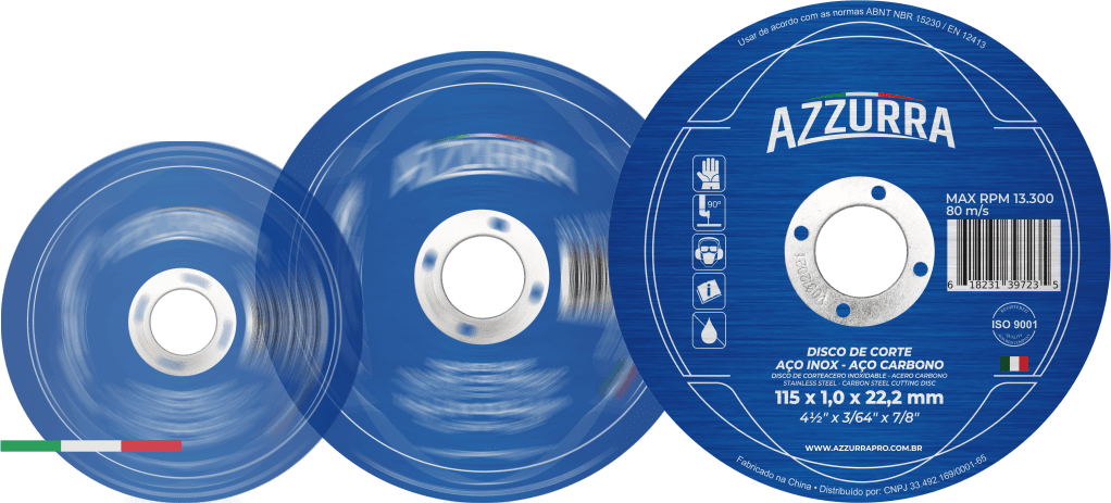 DISCO DE CORTE INOX 4.1/2  AZZURRA
