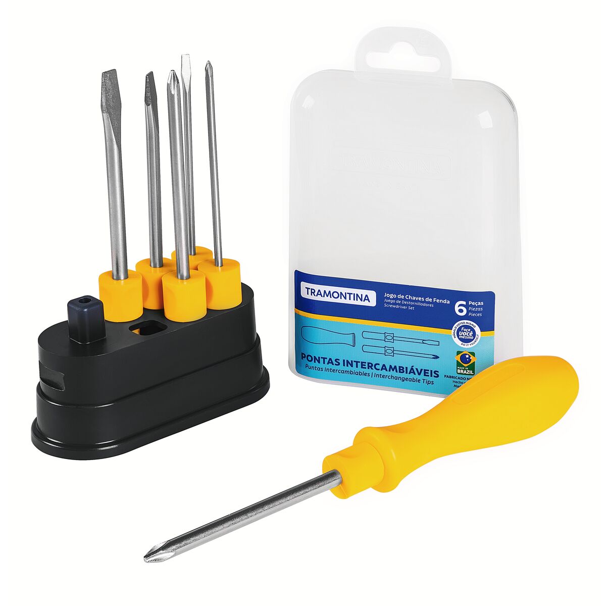 JOGO DE CHAVES DE FENDA C/6PC