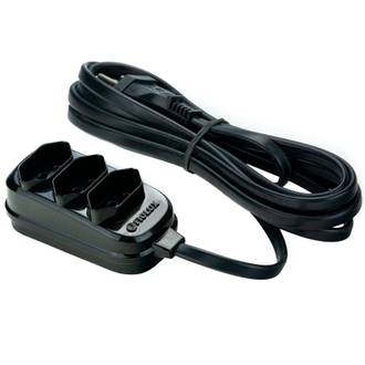 EXTENSÃO CONNECT 3T - 2P+T - 3M - PRETA