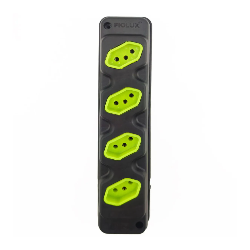 TOMADA BARRA ROBUST 4T-2P+T PT/VD