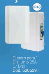 QUADRO DIST SOB 1 DISJ 25A BR