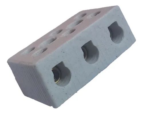 CONECTOR DE PORCELANA TRIPOLAR FIO 16MM