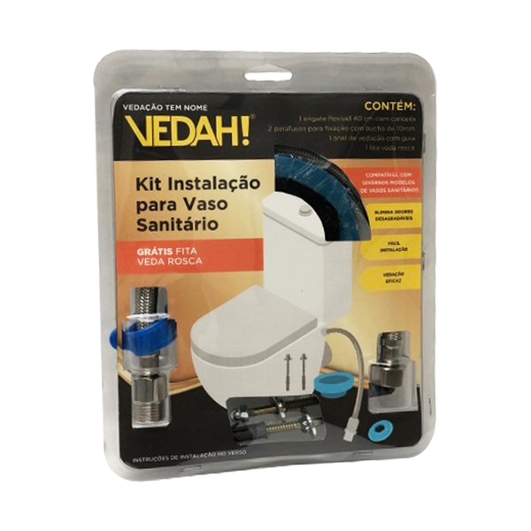 KIT INSTALAÇÃO VASO SANITARIO COMPLETO