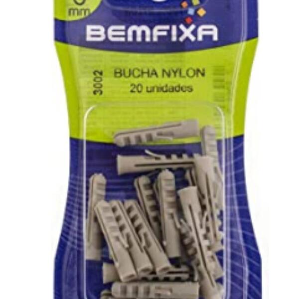 BUCHA DE NYLON 06 MM SC C/20