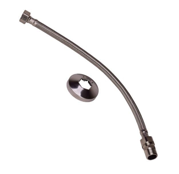 ENGATE FLEXIVEL DE ACO INOX 40 CM