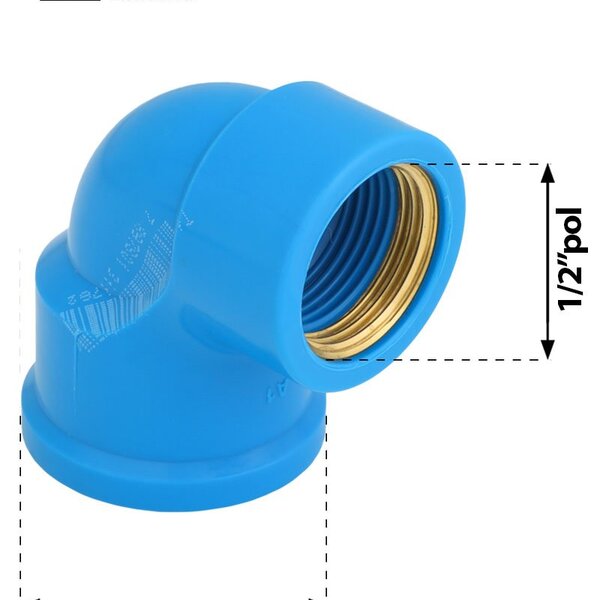 JOELHO LR 25X1/2 C/BUCHA LATAO AZ EB20