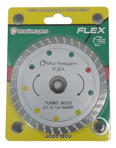 DISCO DE CORTE DIAMANTADO TURBO FLEX.