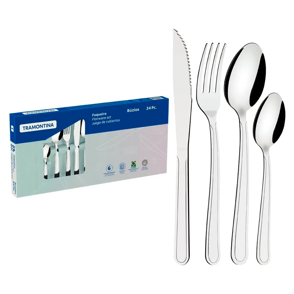 FAQUEIRO BUZIOS INOX 24PCS