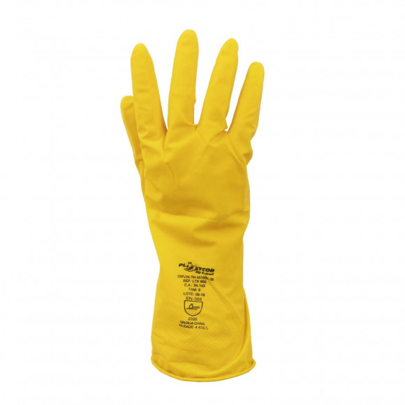 LUVA LATEX FLOCADA AM LTX 700 TAM 9