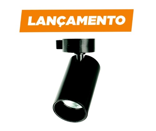 LUMINARIA SPOT PARA TRILHO 7W 6400K PT