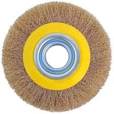 ESCOVA ACO CIRCULAR ONDULADA 6” X  1/2”