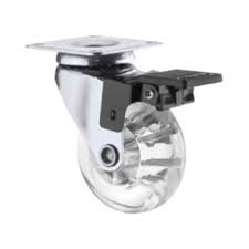 RODIZIO GEL PU GIR C/ TRAVA  35 MM