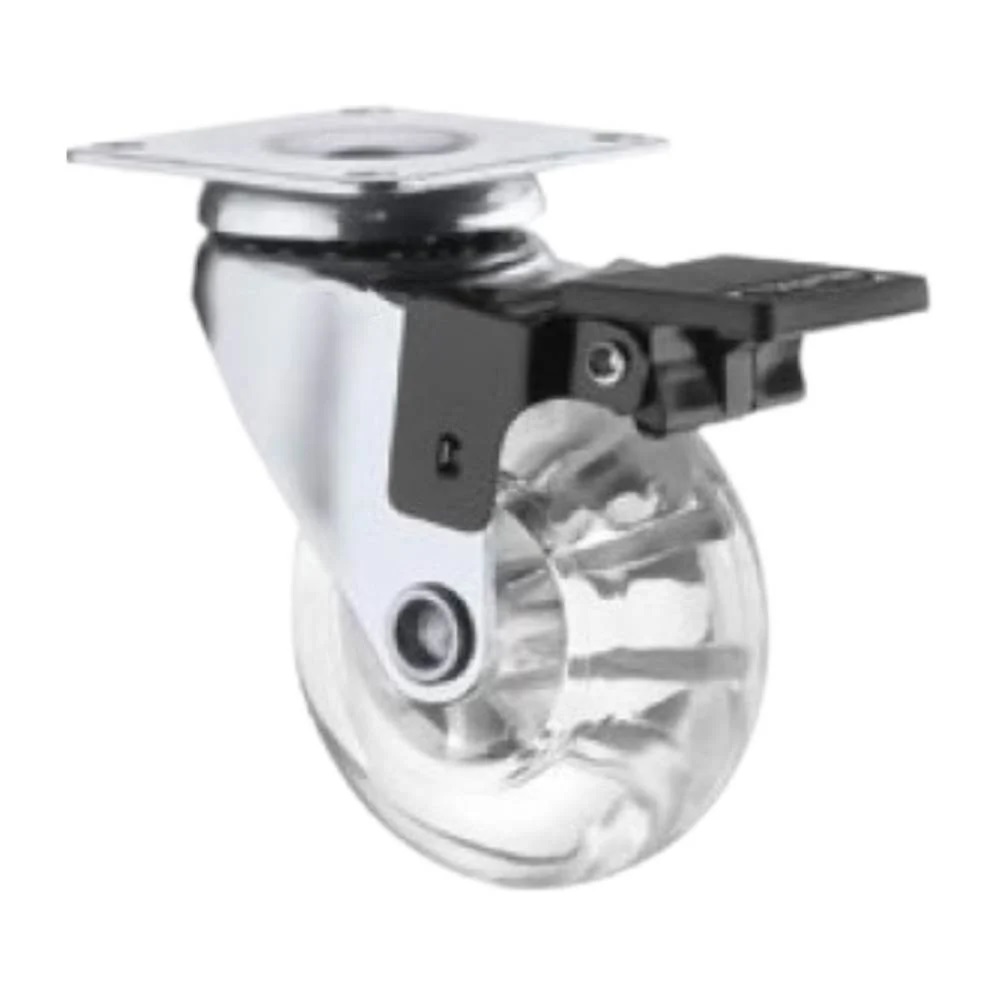 RODIZIO GEL PU GIR C/ TRAVA  50 MM