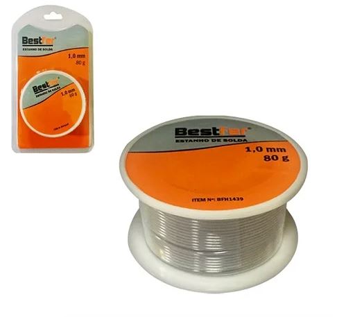 SOLDA EM ESTANHO 1,0MM 80G