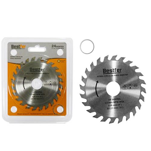 DISCO CORTE MADEIRA 110MM 4” 24D