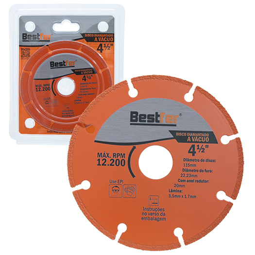 DISCO DIAMANTADO P/ METAL 4 1/2”