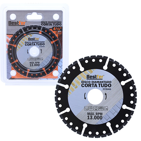 DISCO DIAMANTADO CORTA TUDO 4,5”
