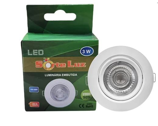 LUMINARIA EMB SPOT 3W RED 2700K