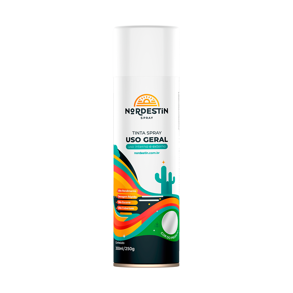 TINTA SPRAY UG 350ML BRANCO BRILH NORD