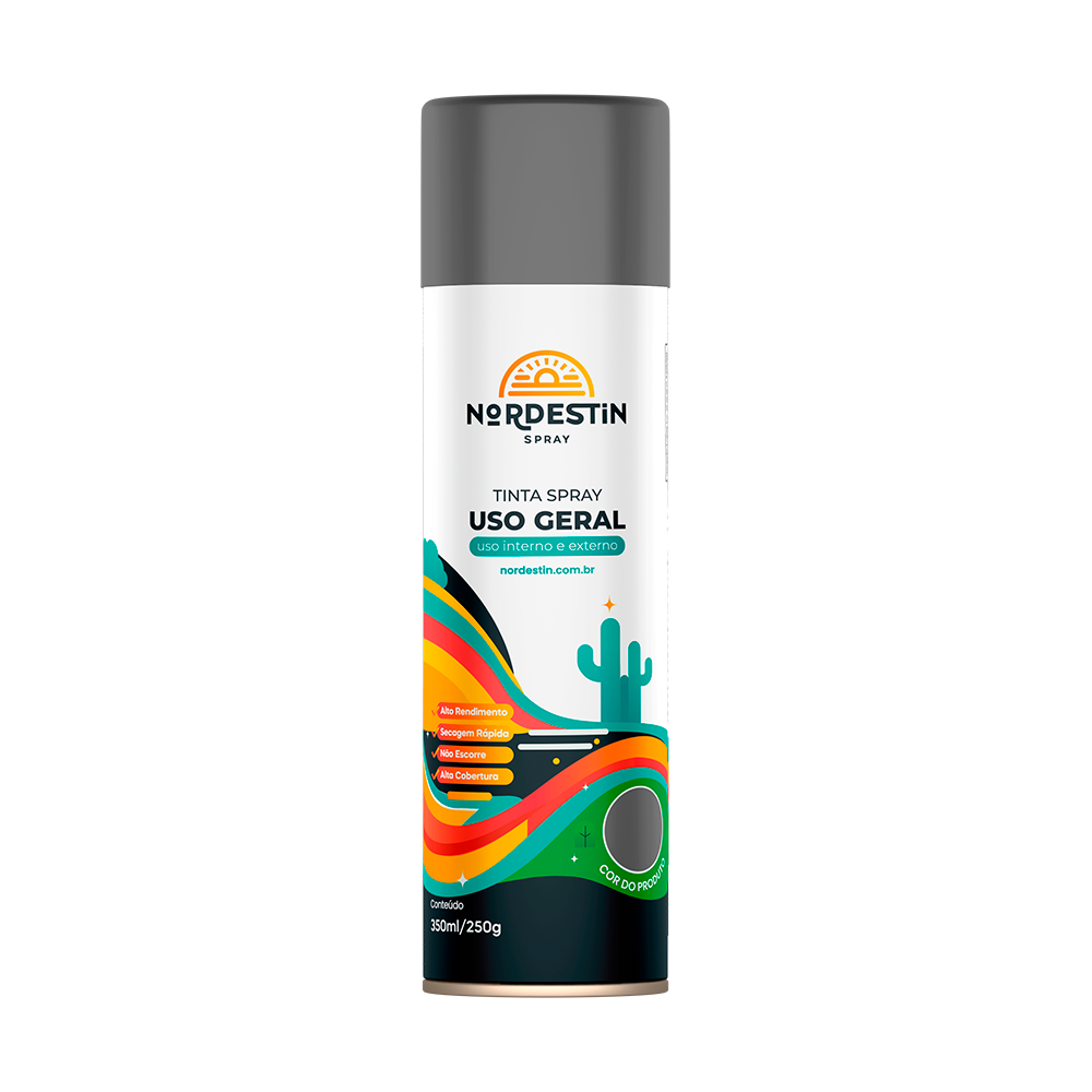 TINTA SPRAY UG 350ML CINZA ESCURO NORD