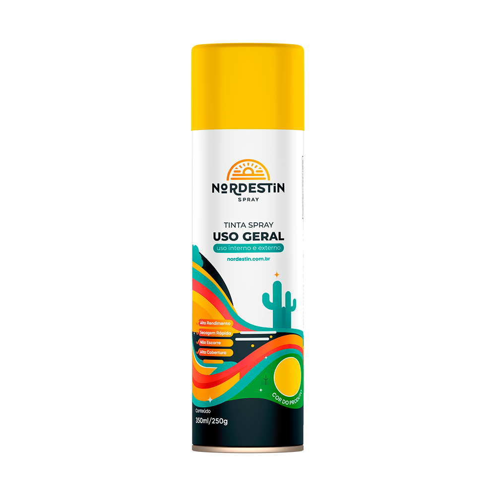 TINTA SPRAY UG 350ML AMARELO NORD