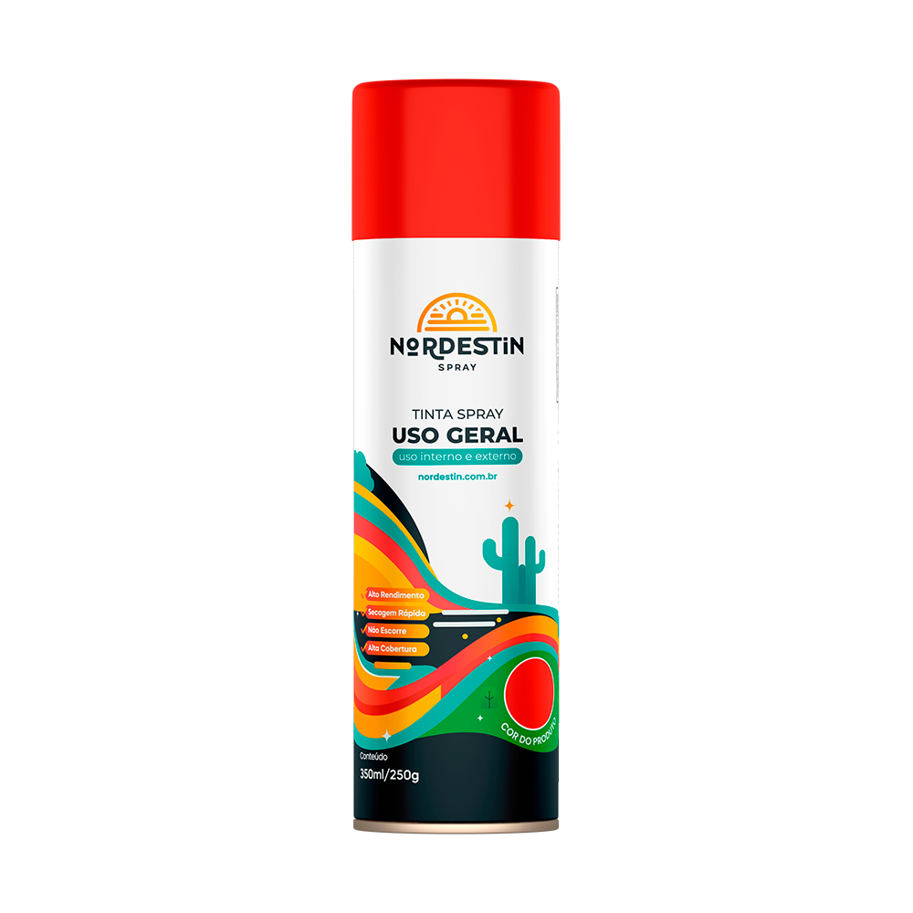 TINTA SPRAY UG 350ML VERMELHO NORD