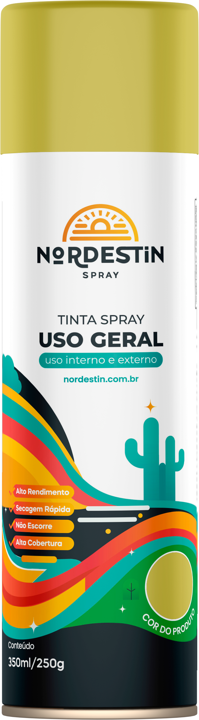 TINTA SPRAY UG 350ML DOURADO NORD
