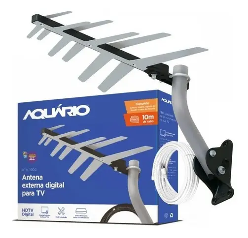ANTENA EXTERNA DIGITAL PARA TV 2 EM 1