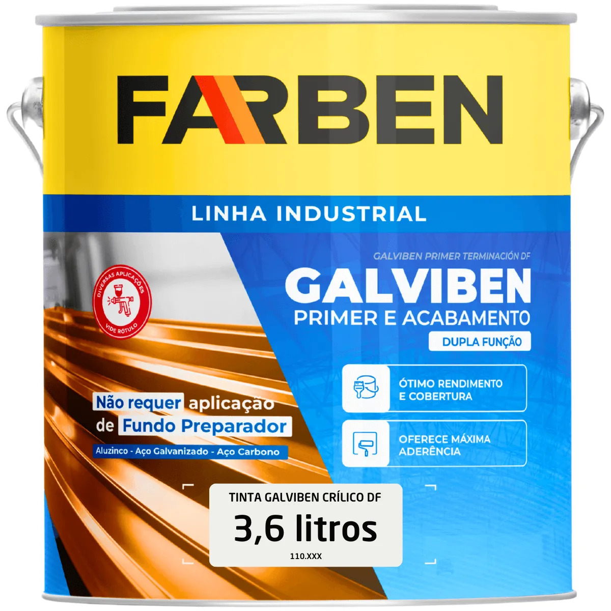 TINTA GALVIBEN ACRI.DF BR FOSCO 3.6L FAR