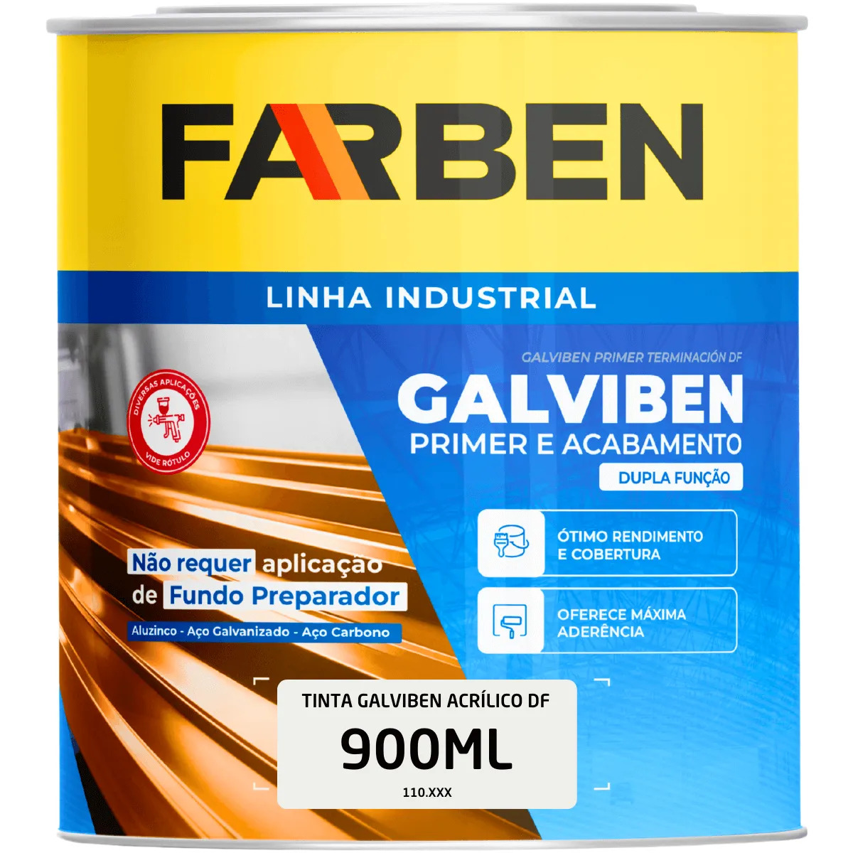 TINTA GALVIBEN ACRI.DF PT 0.9L FARBEN