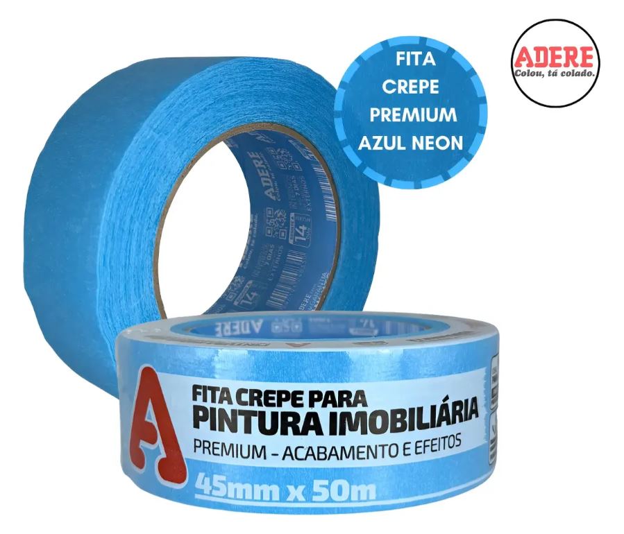 FITA CREPE IMOB 327S AZ NEON 45MMX50M