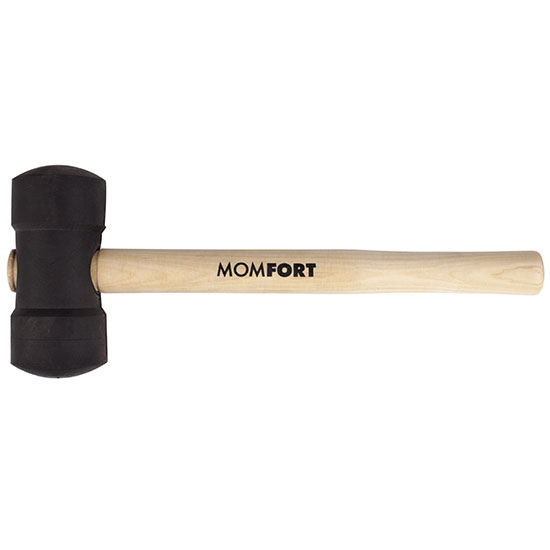 MARTELO DE BORRACHA 40MM PRETO MOMFORT