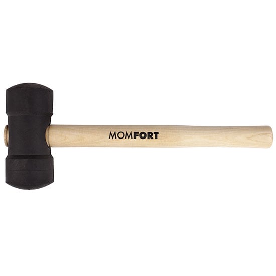 MARTELO DE BORRACHA 80MM PRETO MOMFORT