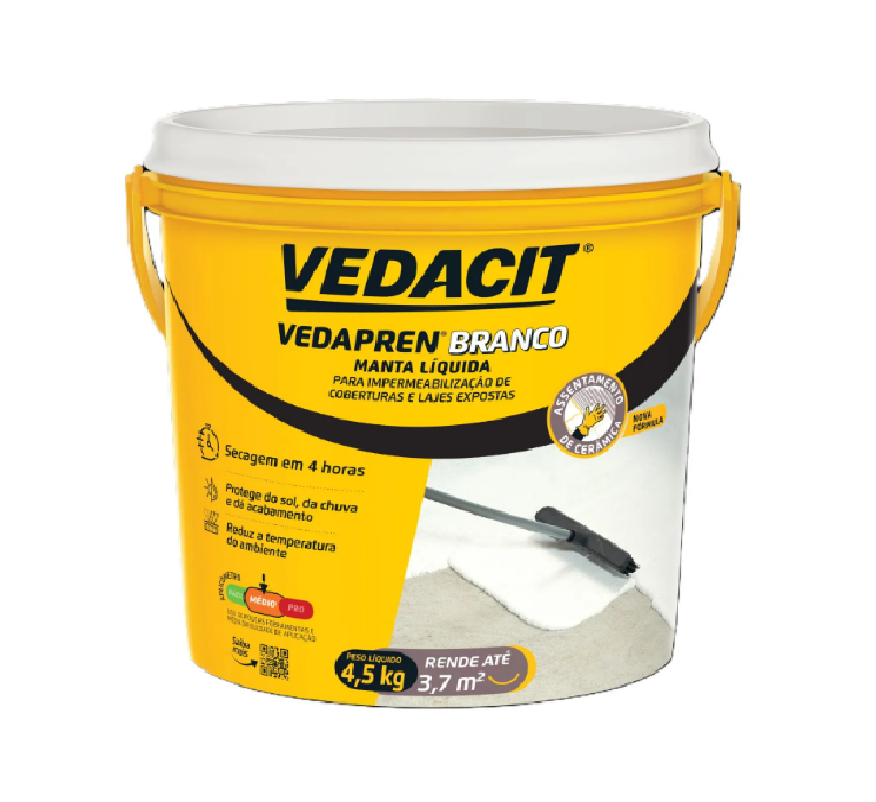 VEDAPREN PAREDE (4,4KG) 3,6L BR VEDACIT