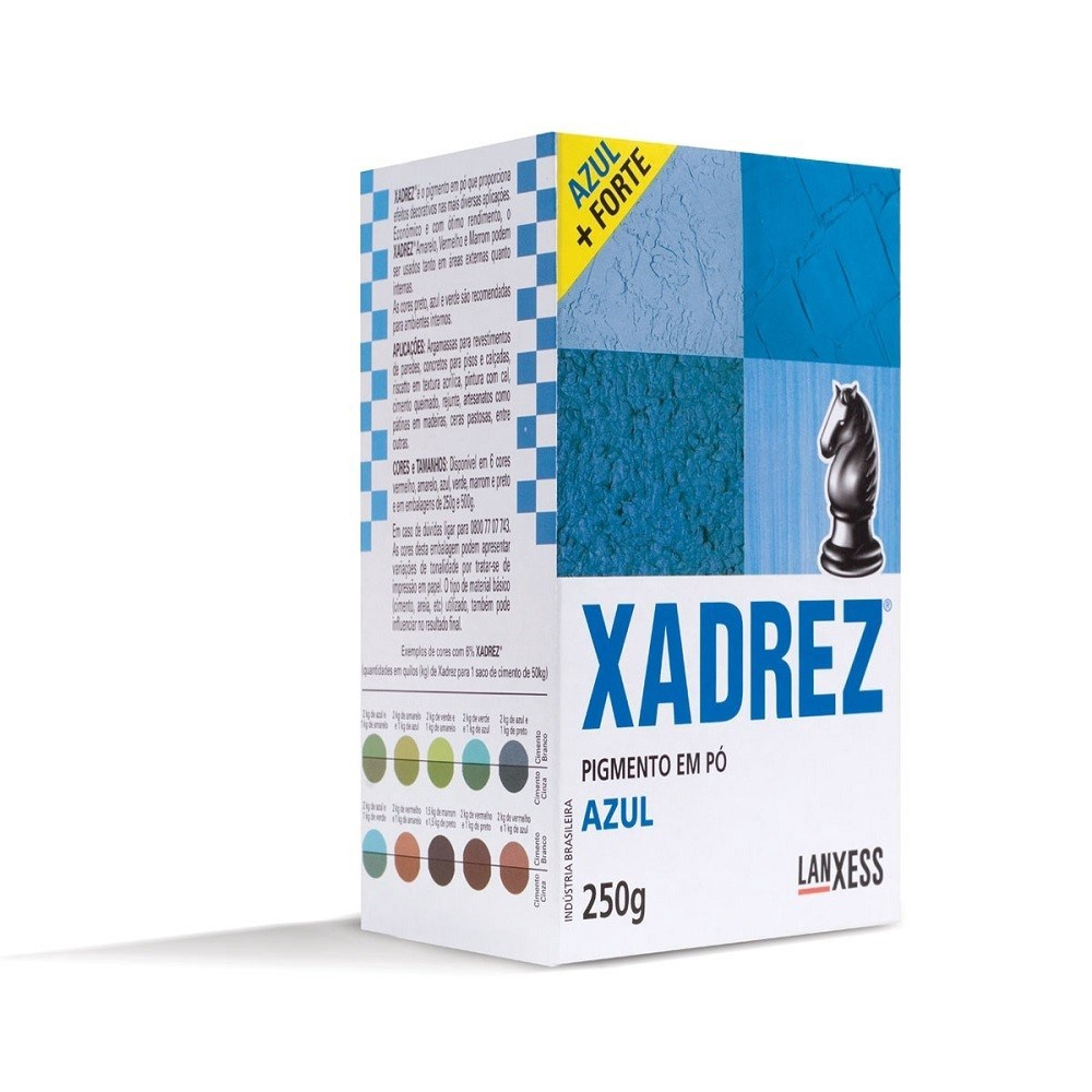 PIGMENTO EM PO 250G AZUL XADREZ